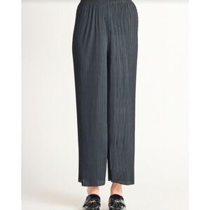 DEX Black Pleated Wide-Leg Pants XL